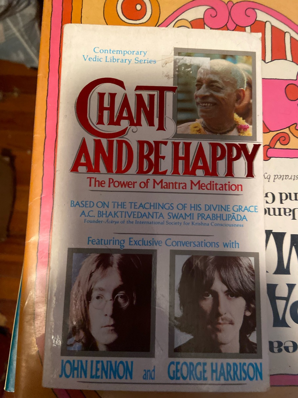 Vintage Beatles 70s 1970s HIPPIE John Lennon George Harrison Chant Happy Book